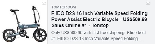 FIIDO D2S Vélo électrique à assistance électrique pliante à vitesse variable de 16 pouces Prix: 504,99 $ Livré de l'entrepôt de l'UE, Livraison gratuite Prix: 504,99 $