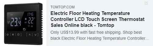 Thermostat à écran tactile LCD du contrôleur de température de chauffage au sol électrique Prix: $ 13.99